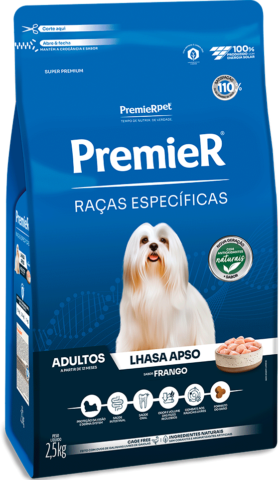 Ração Premier Pet Raças Específicas Lhasa Apso Adulto - 2,5Kg