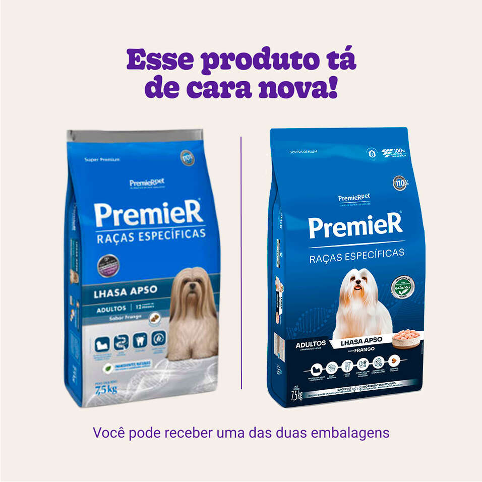 Ração Premier Pet Raças Específicas Lhasa Apso Adulto - 7,5Kg