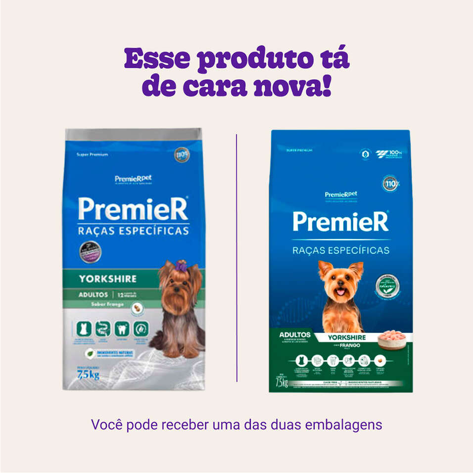 Ração Premier Pet Raças Específicas Yorkshire Adulto - 7,5Kg
