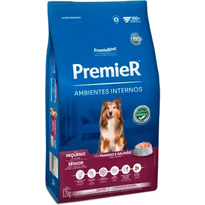 Ração Premier Pet Ambientes Internos Cães Sênior