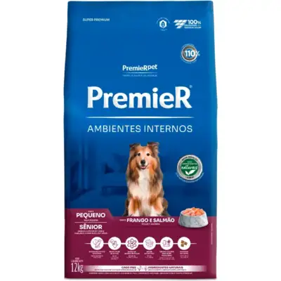 Ração Premier Pet Ambientes Internos Cães Sênior