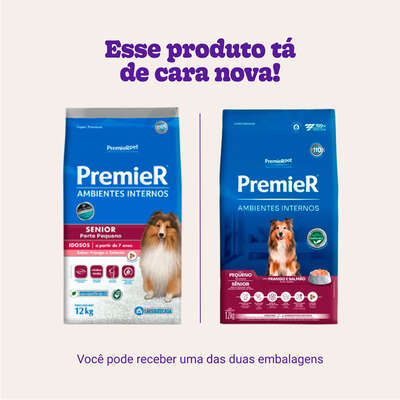 Ração Premier Pet Ambientes Internos Cães Sênior