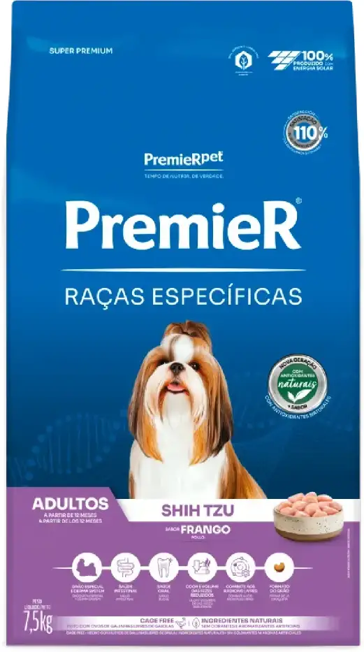 Ração Premier Pet Raças Específicas Shih Tzu Adulto - 7,5Kg