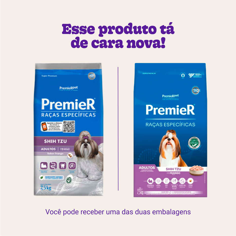 Ração Premier Pet Raças Específicas Shih Tzu Adulto - 7,5Kg