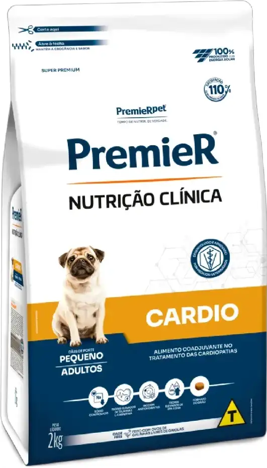 Ração Seca PremieR Nutrição Clínica Cardio para Cães de Porte Pequeno - 2Kg