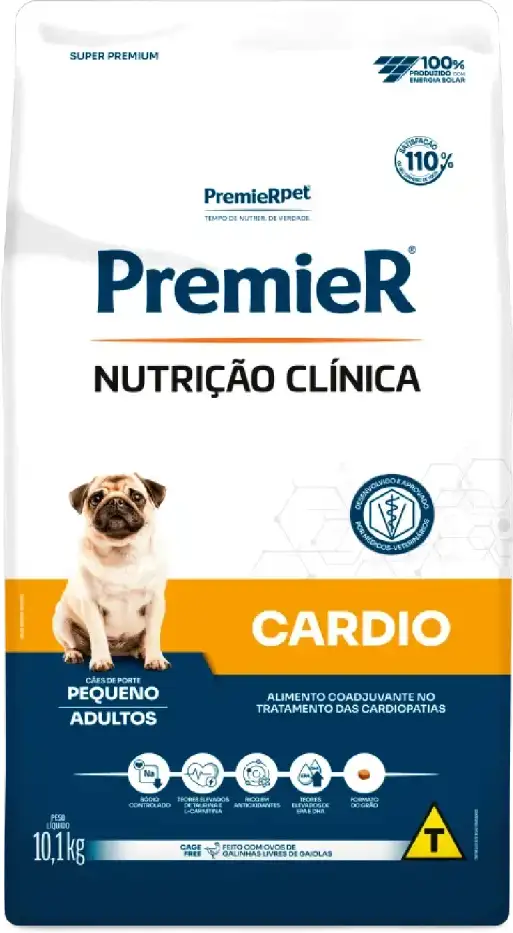 Ração Seca PremieR Nutrição Clínica Cardio para Cães de Porte Pequeno - 10,1Kg