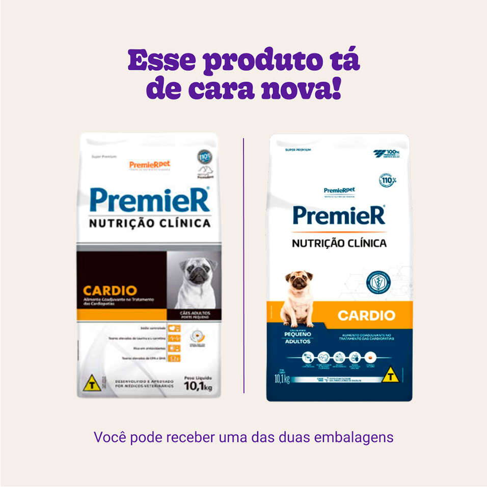 Ração Seca PremieR Nutrição Clínica Cardio para Cães de Porte Pequeno - 10,1Kg