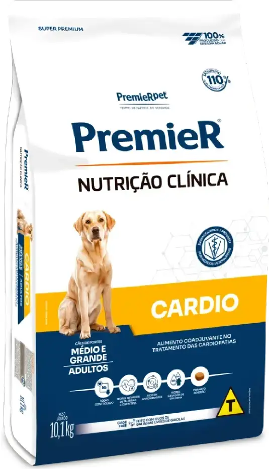 Ração Seca PremieR Nutrição Clínica Cardio para Cães de Porte Médio e Grande - 10,1Kg