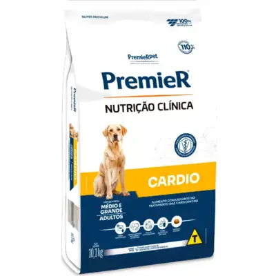 Ração Seca PremieR Nutrição Clínica Cardio para Cães de Porte Médio e Grande
