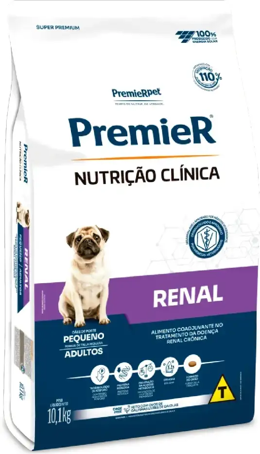Ração Premier Nutrição Clínica Renal para Cães Adultos Porte Pequeno - 10,1Kg