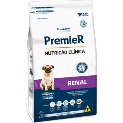 Ração Premier Nutrição Clínica Renal para Cães Adultos Porte Pequeno