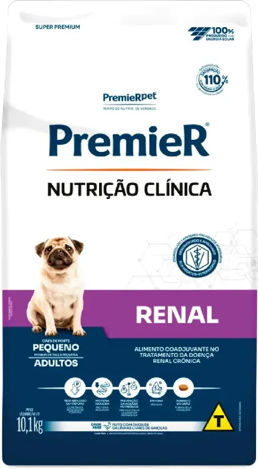 Ração Premier Nutrição Clínica Renal para Cães Adultos Porte Pequeno - 10,1Kg