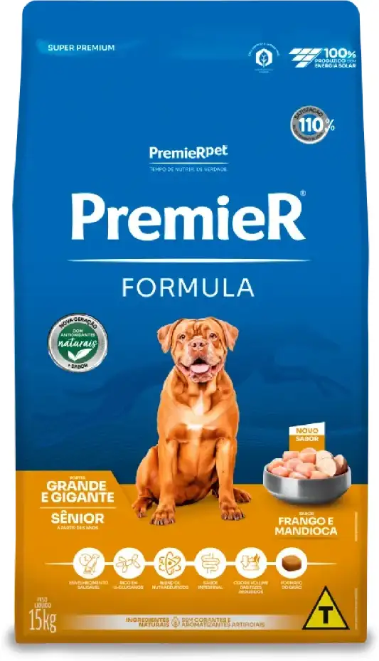 Ração Seca Premier Formula Frango para Cães Porte Grande e Gigante - 15Kg