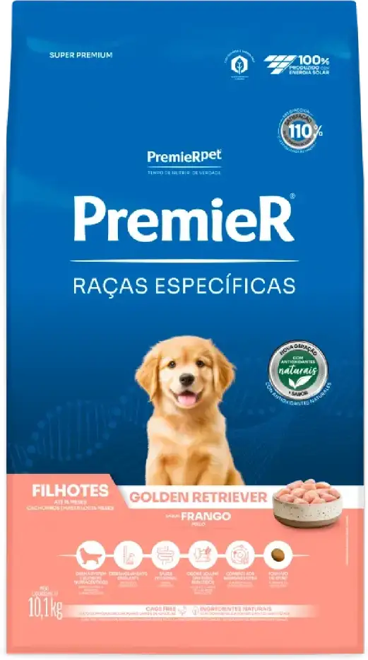 Ração Seca Raças Especificas Golden Retriver Filhote - 10,1Kg
