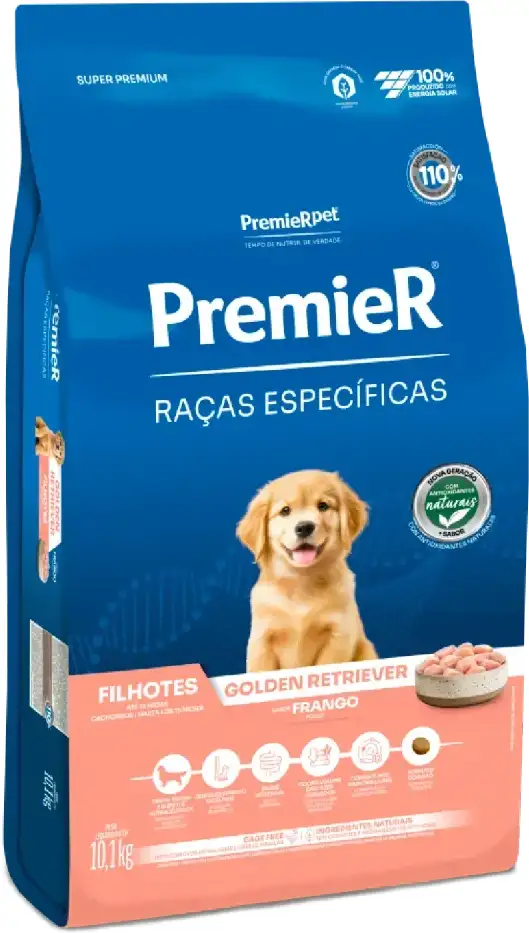 Ração Seca Raças Especificas Golden Retriver Filhote - 10,1Kg