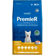 Ração Premier Pet Ambientes Internos Cães Filhotes Frango e Salmão - 12Kg