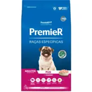Ração Seca Premier Pet Raças Especificas Pug para Cães Adultos Porte Pequeno - 7,5Kg