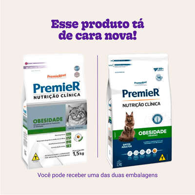 Ração Premier Nutrição Clínica Obesidade para Gatos