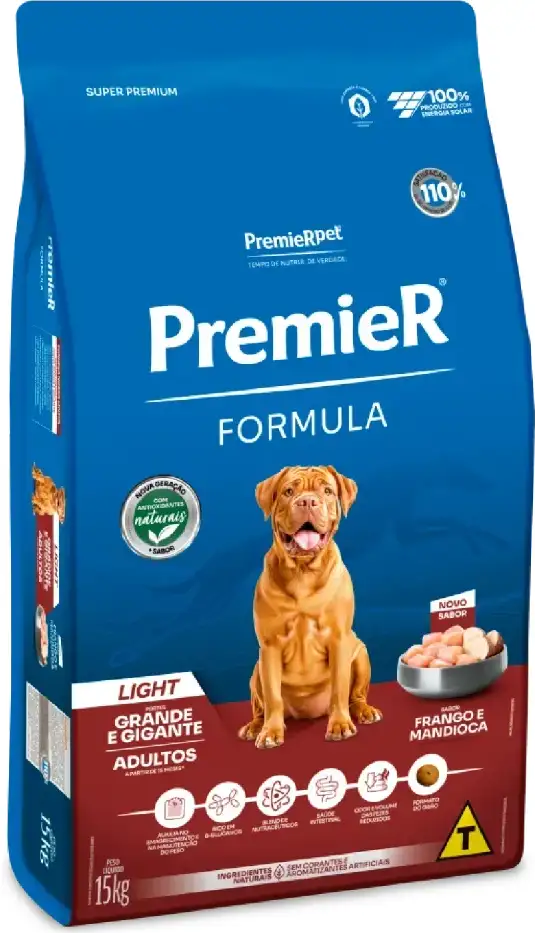 Ração Premier Formula Raças Grandes Adultos Light - 15Kg