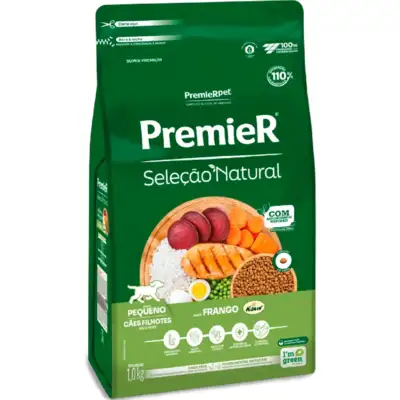 Ração Premier Seleção Natural para Cães Filhotes de Raças Pequenas