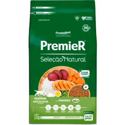 Ração Premier Seleção Natural para Cães Filhotes de Raças Pequenas