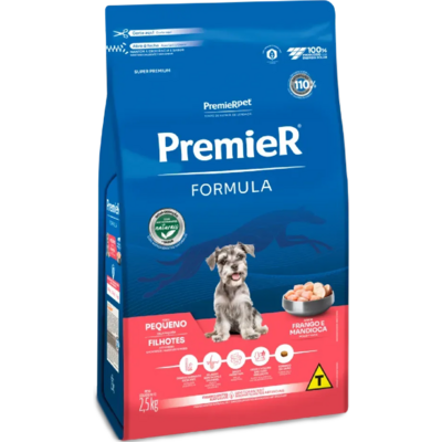 Ração Premier Pet Cães Filhotes Raças Pequenas - 2,5 Kg