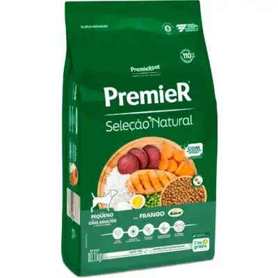 Ração Premier Seleção Natural para Cães Adultos de Porte Pequeno