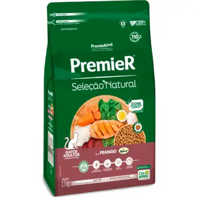 Ração Premier Seleção Natural para Gatos Adultos”