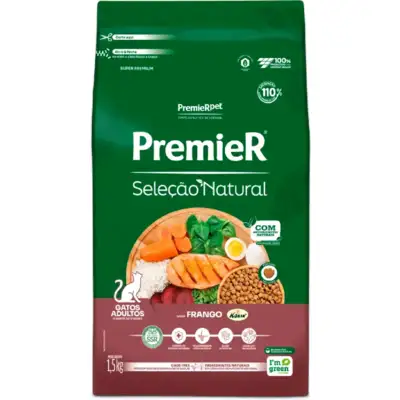 Ração Premier Seleção Natural para Gatos Adultos”