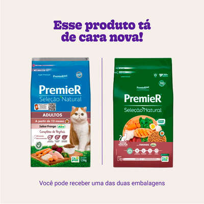 Ração Premier Seleção Natural para Gatos Adultos”