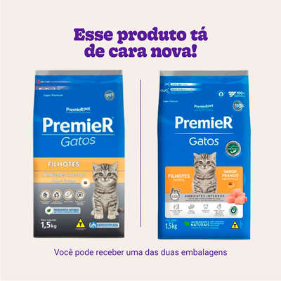 Ração Premier Pet Ambientes Internos Gatos Filhotes Frango