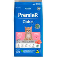 Ração Premier Pet Ambientes Internos Gatos Filhotes Pelos Longos Salmão - 7,5Kg