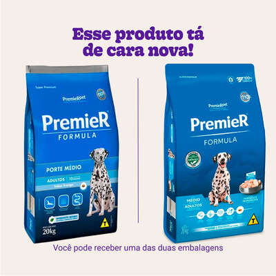 Ração Premier Pet Formula Frango Cães Adultos Raças Médias - 20 Kg