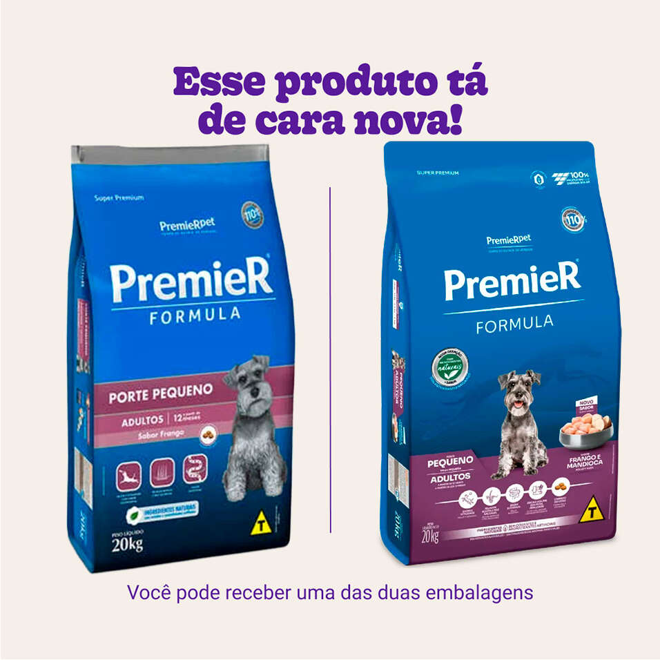 Ração Premier Pet Formula Cães Adultos Raças Pequenas - 20Kg