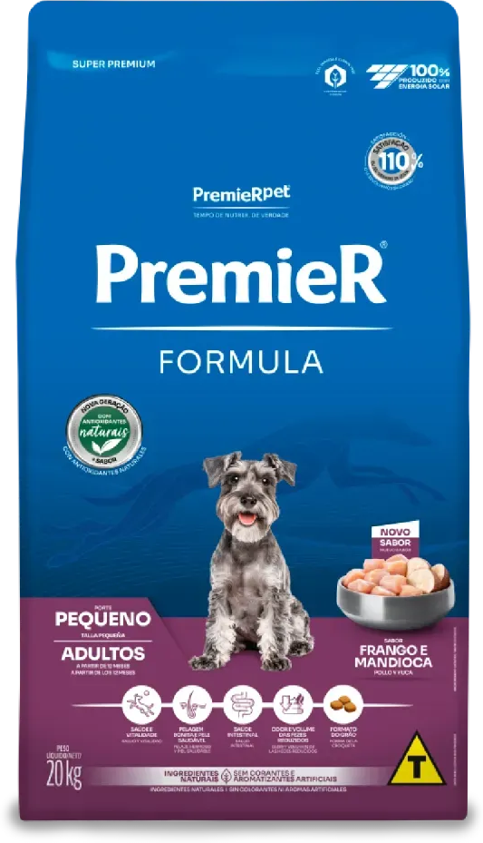 Ração Premier Pet Formula Cães Adultos Raças Pequenas - 20Kg