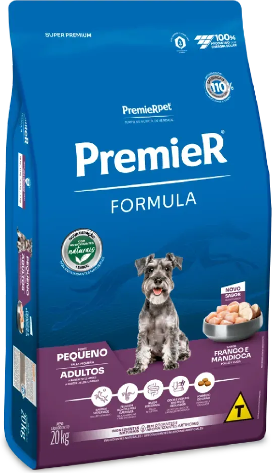 Ração Premier Pet Formula Cães Adultos Raças Pequenas - 20Kg