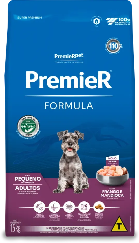 Ração Premier Pet Formula Cães Adultos Raças Pequenas - 15Kg