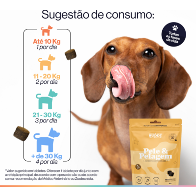 Suplemento Alimentar Buddy Nutrition Pele & Pelagem para Cães