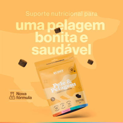 Suplemento Alimentar Buddy Nutrition Pele & Pelagem para Cães