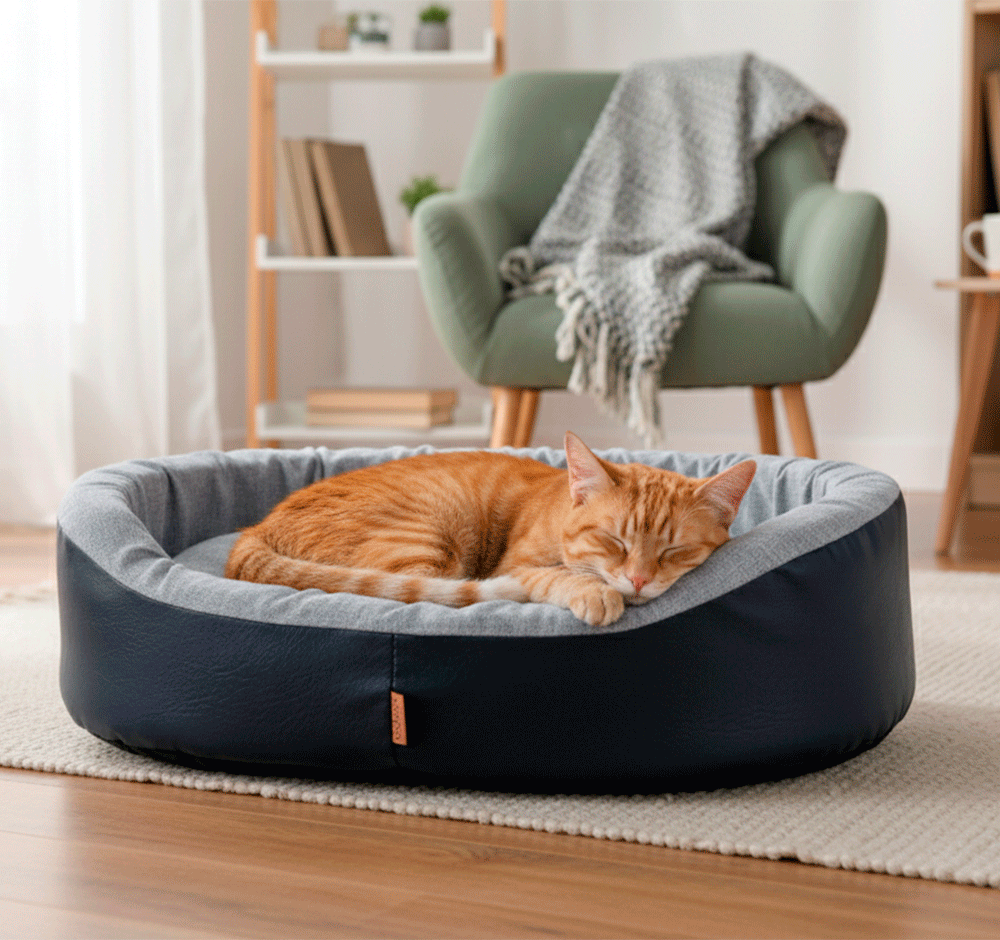 Cama São Pet Europa Creative Azul - Tam. M