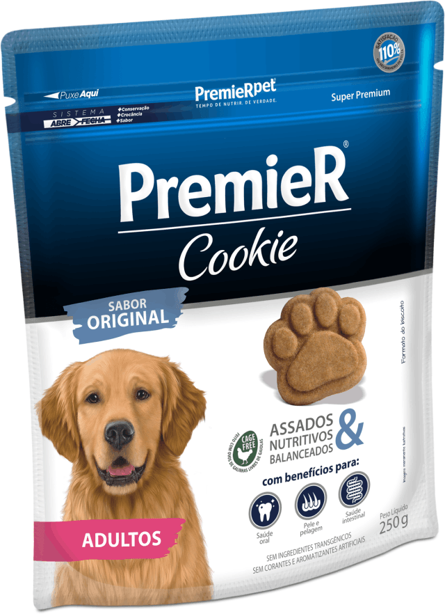 Biscoito PremieR Cookie para Cães Adultos Porte Médio e Grande - 250g