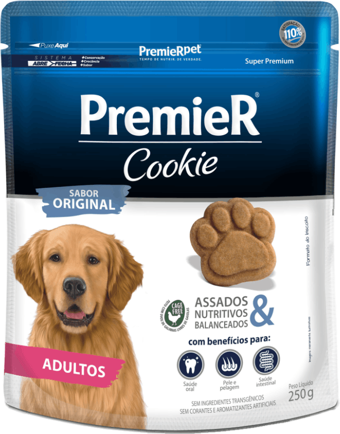 Biscoito PremieR Cookie para Cães Adultos Porte Médio e Grande - 250g