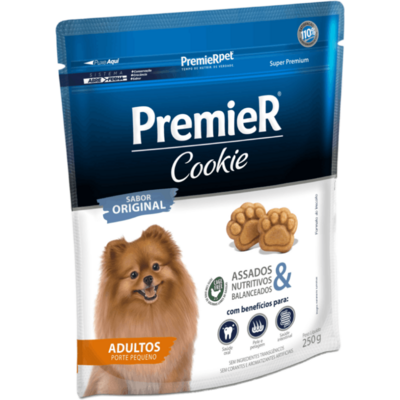 “Biscoito PremieR Cookie para Cães Adultos Porte Pequeno Sabor Original