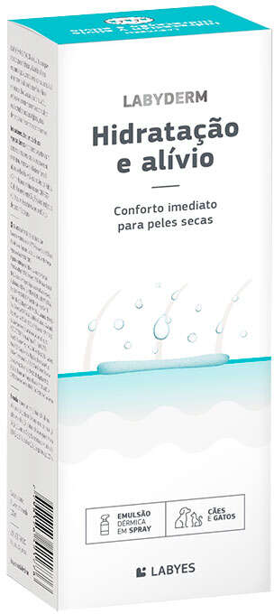 Hidratação e Alivio Labyes Labyderm Floral para Cães e Gatos - 100 mL