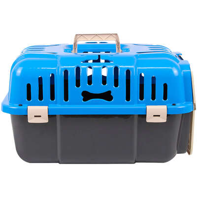 Caixa de Transporte Joy Furacão Pet Azul para Cães e Gatos