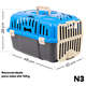Caixa de Transporte Joy Furacão Pet Azul para Cães e Gatos