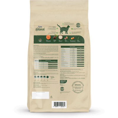 Ração Liva Natural Salmão e Goiaba Gatos Adultos