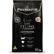 Ração Premiatta Feline Salmão e Arroz para Gatos Adultos - 10,1Kg