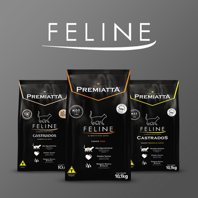 Ração Premiatta Feline para Gatos Castrados - 10,1 Kg
