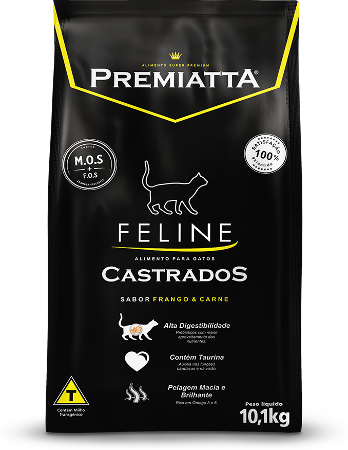 Ração Premiatta Feline para Gatos Castrados 10,1Kg - 10,1Kg